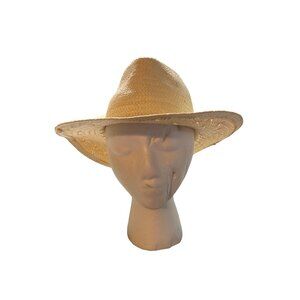 San Diego Hat Company Straw Fedora | Natural Woven Wide Brim Summer Sun Hat